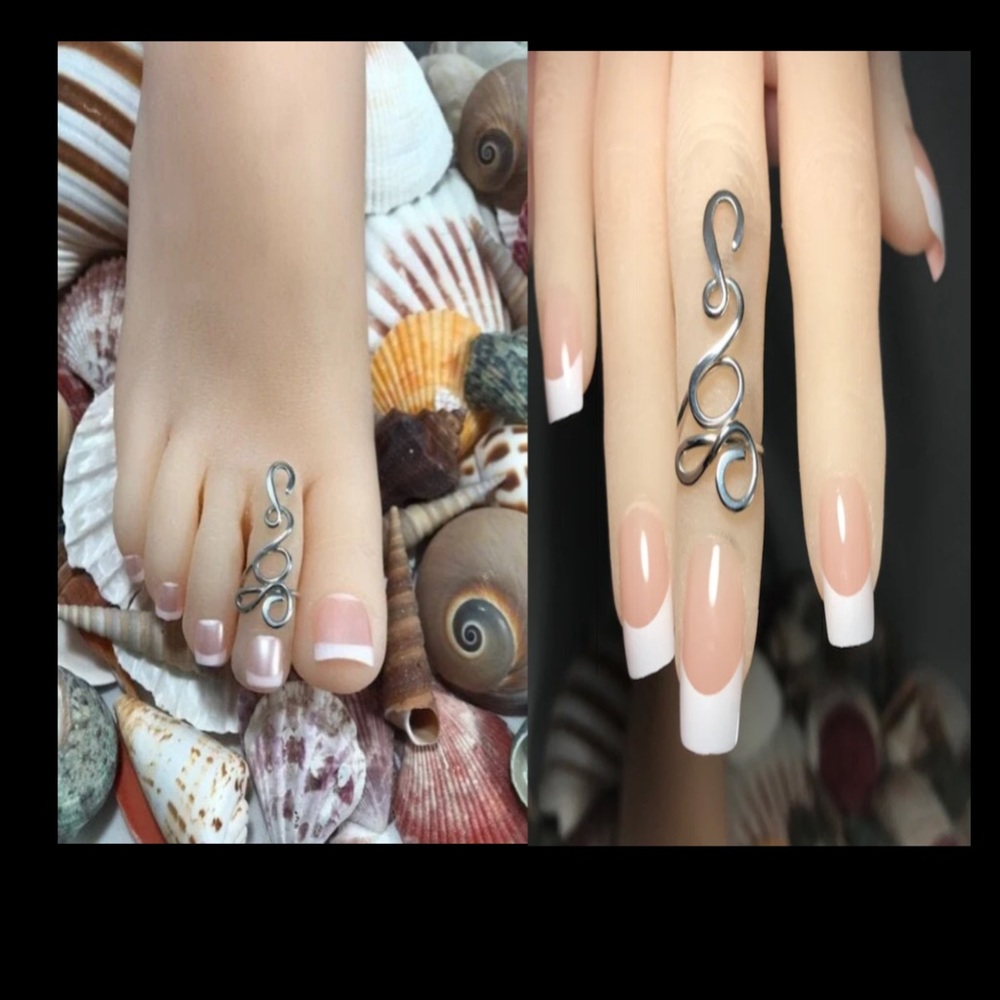 Free Spirit2  Sterling Silver Toe/Midi Ring - Picture 2 of 7